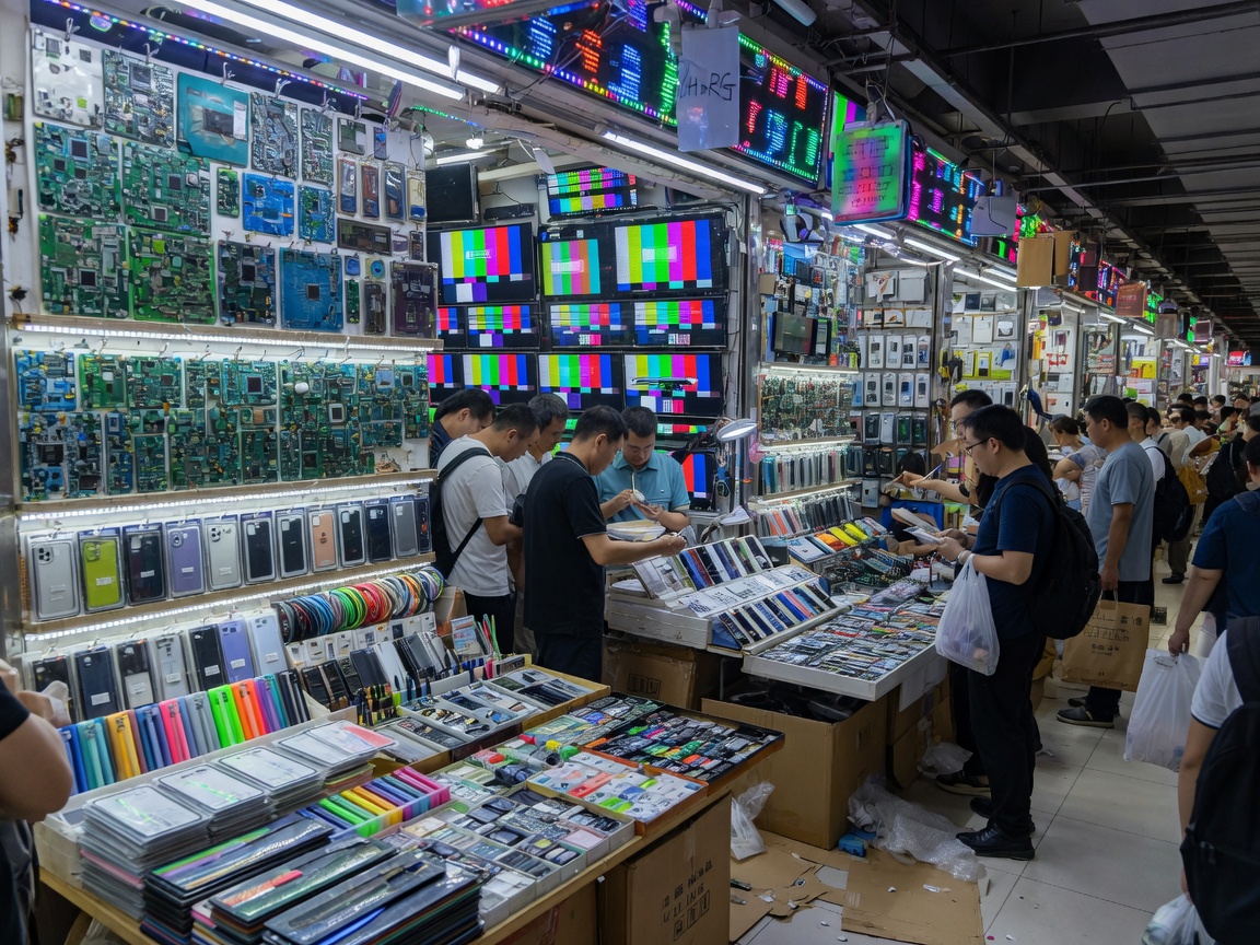 Hua Qiang Bei electronics market in Shenzhen